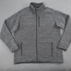 Patagonia Better Sweater Jacket Men 2XL Gray Full Zip Fleece Pockets NWOT
